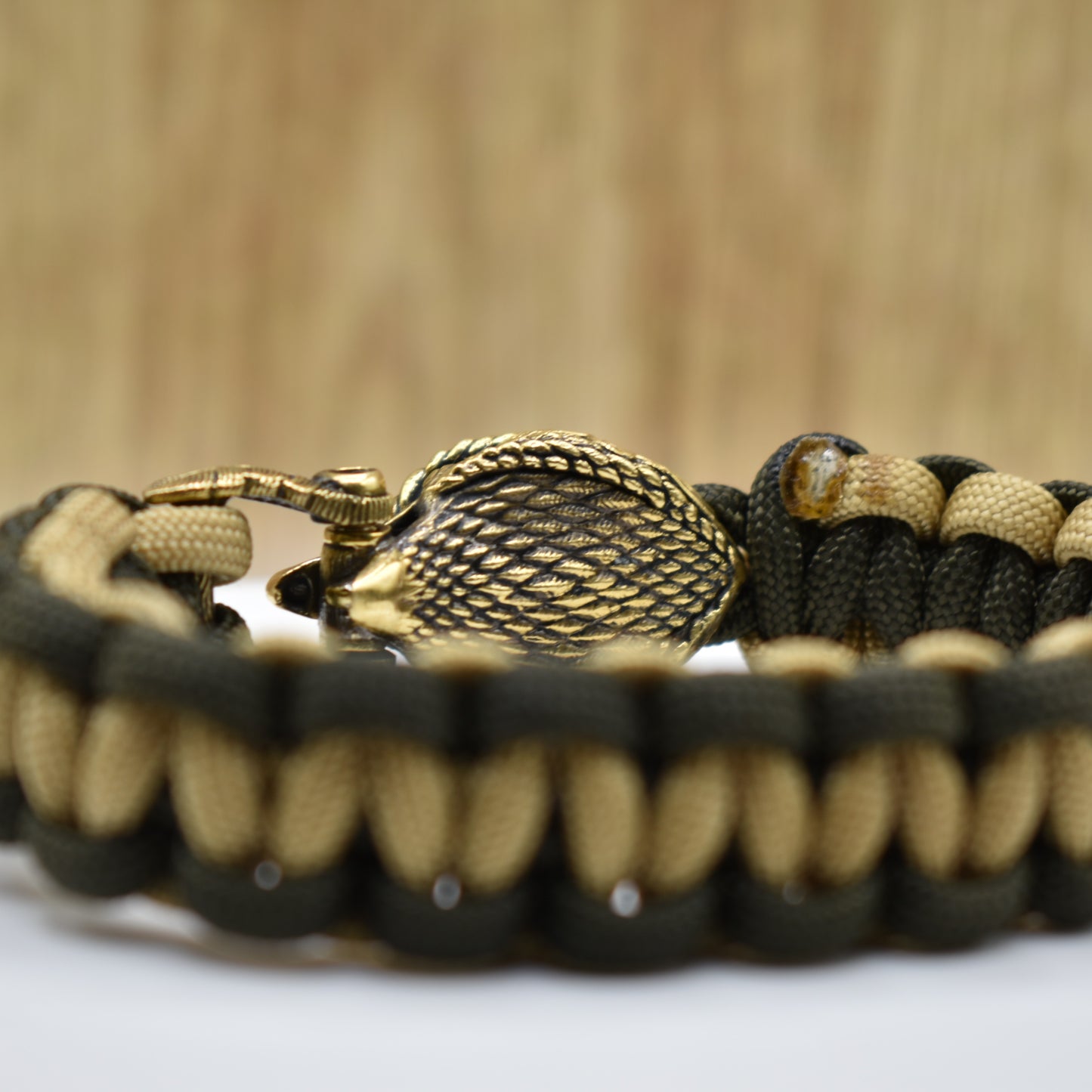 Custom Bird Paracord Bracelet - Tan/Brown Paracord