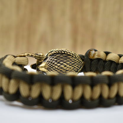 Custom Bird Paracord Bracelet - Tan/Brown Paracord