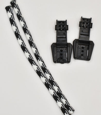 Paracord Zipper Pulls - Black/White