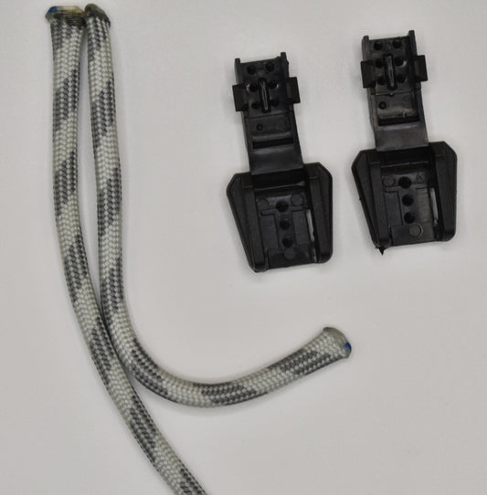 Paracord Zipper Pulls - Two Tone Gray