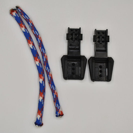 Paracord Zipper Pulls - Red/White/Blue