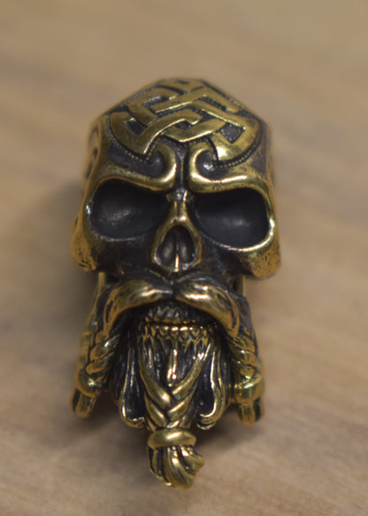 Skull with Beard Bead