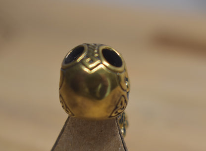 Skull with Beard Bead