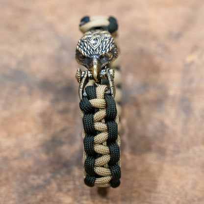 Custom Bird Paracord Bracelet - Tan/Brown Paracord