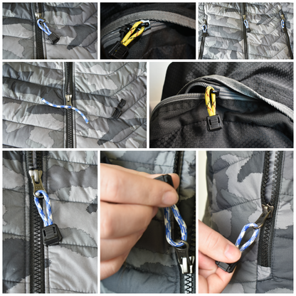 Paracord Zipper Pulls - Camouflage